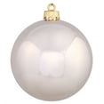thumbnail image 1 of Vickerman 8" Shiny Drilled Shatterproof Christmas Ball Ornament - Gold, 1 of 1