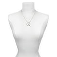thumbnail image 3 of Delight Jewelry Silvertone Friends Infinity Sign Gymnastics Ring Charm Necklace, 18", 3 of 4