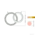 thumbnail image 3 of Angara Natural Diamond Necklace - Interlocking Diamond Circle Necklace in Platinum for Women, 3 of 8