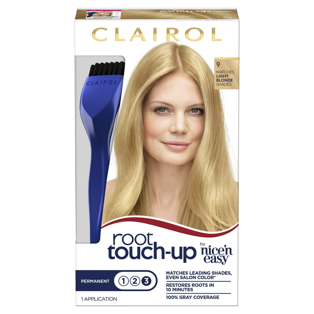 Clairol Root TouchUp Permanent Hair Color Crème 9 Light Blonde, 1
