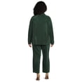 thumbnail image 7 of Nine.Eight Women's and Women's Plus Plisse Pleat Shirt and Pants Set, 2-Piece, Sizes XS-4X, 7 of 7
