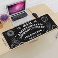 thumbnail image 2 of Black and White Mushroom Hand Ouija Boards Mouse Pad XL Extended Desk Mat, Non Slip Rubber Base Stitched Edge Gaming Pc Desktop Large Mice Pad,31.5 x 11.8 Inch, 2 of 5