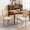 Beige#8, variant on French Style Dining Chairs Set of 2, Beige Linen Upholstery with Rattan Backrest - Solid Wood Frame, High-Density Foam Seat, 300Lbs Capacity