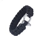 thumbnail image 1 of Pulsera de supervivencia al aire libre, pulsera de supervivencia duradera con hebilla tejida de acero inoxidable para navegar, 1 of 5