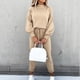 thumbnail image 2 of Mujeres Casual Color sólido Dos piezas Pantalones largos Sudadera con capucha Conjuntos de sudaderas de manga larga Wmkox8yi  bvn1986, 2 of 5
