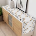 thumbnail image 4 of Spring Flowers Table Runner - 108 Inch Long, Kitchen Dining Table Runner Dresser Scarves, Modern Simple Floral Plants Lines Art Farmhouse Decor for Coffee Tables Wedding Party Banquet, 4 of 8