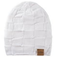 thumbnail image 4 of REDESS Beanie Hat for Men and Women Winter Warm Hats Knit Slouchy Thick Skull Cap-White, 4 of 5