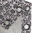 thumbnail image 4 of Ambesonne Garden Art Grommet Curtain, Pomegranate Floral, 50" x 108", Plum Blush Black, 4 of 6
