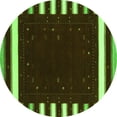 thumbnail image 1 of Ahgly Company Indoor Round Abstract Green Contemporary Area Rugs, 6' Round, 1 of 1
