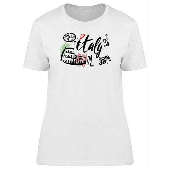 Love Italy Travel T-Shirt Women -Image by Shutterstock, Female Medium