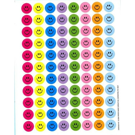 Eureka Smile Faces Stickers, Small (EU 656881)