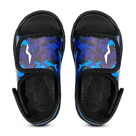 

NORTY Toddler Boys Male Adjustable Ankle Strap Sport Sandals Blue Sharks