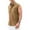 Khaki, variant on SwiftWear Men Polyester Short Sleeve Turndown collar Casual Tshirts Shirts For Men Black L