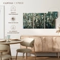 thumbnail image 5 of Elephant Stock White Blooms With Navy I Wall Art - Horizontal Multi Panel Canvas - Living Room Wall Decor - Abstract Multi Panel - Blue And Teal Decor By Tim O'toole - 26" x 12", 5 of 8