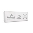 thumbnail image 3 of Canoe Swimming Lake Sign Typography Graphic Art Gallery Wrapped Canvas Print Wall Art, 3 of 7