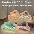 thumbnail image 2 of Handmade DIY Tulip Flower Sea Night Atmosphere Lamp, Perfect Gift for Girls – Compact Size with Adorable Design, 2 of 9