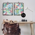thumbnail image 4 of Stupell Industries Pastel Whimsy Flower Pattern Abstract Painting Gray Floater Framed Canvas Art Print Wall Art, 31 x 25, Set of 2, 4 of 10