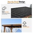 thumbnail image 6 of Modern Shade Woodberry 6'x12' Cedar Framed Hard Top Outdoor Gazebo with Shelves and Hooks, 6 of 8