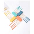 thumbnail image 3 of Cutlery Spoon Wheat Straw Plastic Tablespoons Chinese Chopsticks Hiking Table Dining Set Kitchen Tableware Dinner Knives Buffet, Water Red, 3 of 5