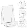 thumbnail image 3 of Soporte para libros ZOEY de acrílico transparente, paquete de 5, tamaño grande, 3 of 7