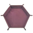 thumbnail image 2 of Visland Dice Tray PU Leather Dice Trays Folding Hexagon Dice Holder Tray for Dice Games Like RPG, DND and Other Table Games, 2 of 7