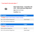 thumbnail image 2 of Water Outlet Gasket - Compatible with 2010 - 2020 Land Rover Range Rover 2011 2012 2013 2014 2015 2016 2017 2018 2019, 2 of 2