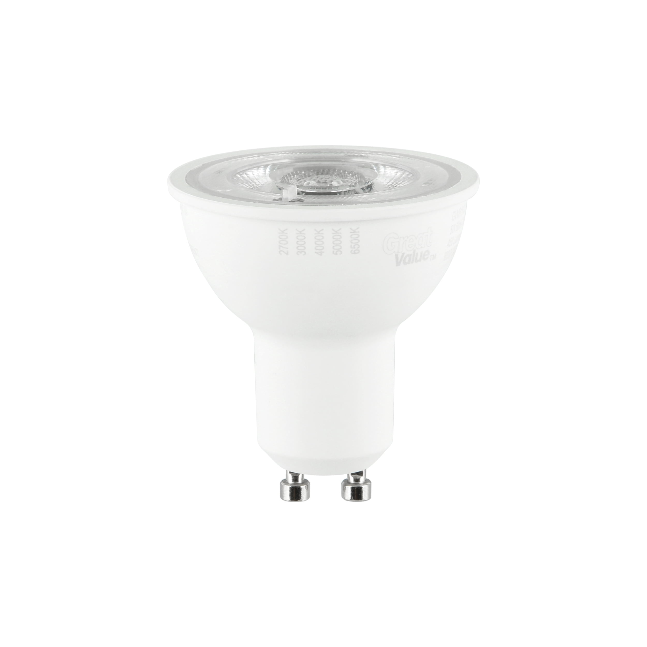 Great Value MR16 LED Spot Light Bulb, GU10 base, 50W Equivalent 3-Pack
