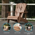thumbnail image 4 of Lifetime Outdoor Polystyrene Adirondack Chair, Brown, 60064, 4 of 12