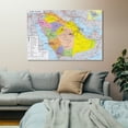 thumbnail image 4 of Saudi-Arabia Map Posters Painting On Canvas Wall Art Poster Scroll Picture Print Living Room Walls Decor Home Posters 12x18inch(30x45cm), 4 of 6
