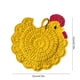 thumbnail image 3 of Posavasos De Pollito Tejidos A Mano Al Crochet Posavasos amarillos de pollito tejidos a mano, accesorios de té, regalos para decoración del hogar (1 pieza) JASKFLY, 3 of 7