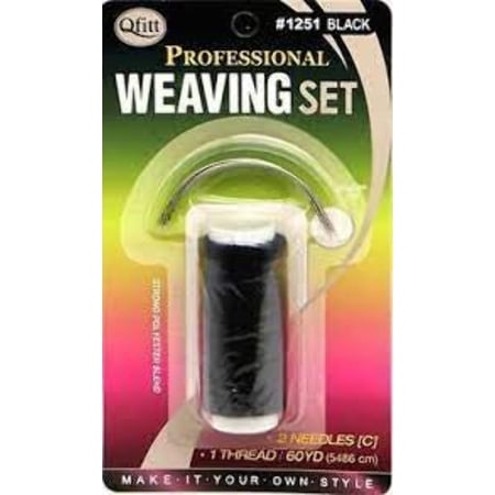 Qfitt WEAVING THREAD/NEEDLES BLACK