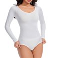 thumbnail image 4 of FAHXNVB Women's Shapewear Bodysuit Body Shaper Seamless Crewneck Long Sleeve Compression Slimming Bodysuit, 4 of 7