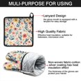 thumbnail image 7 of Pioneer Flower Kitchen Oven Mitt and Pot Holder Sets 4 Pcs for Baking, Cooking and Grilling, Heat Resistant Up To 392 °F, 7 of 7