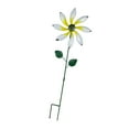 thumbnail image 5 of simhoa Outdoor Wind with Stake Flower Garden Stake Crafts 360 degree Rotating Metal Windmill Yard Art for Backyard Home Decoration white, 5 of 10