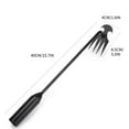 thumbnail image 2 of Herrnalise Garden Cultivator Hoe Weeder with Prong for Weeding,15.7" Long Iron Handled Portable Garden Weed Pulling Tool with 4 Sharp Tines Design,Durable Weed Puller Hoefor Garden Yard, 2 of 7