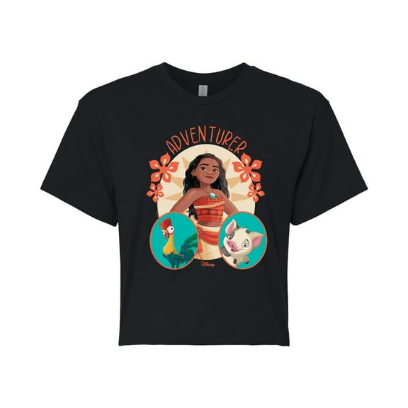 Disney Princess - Moana Adventurer - Junior's Cropped T-Shirt