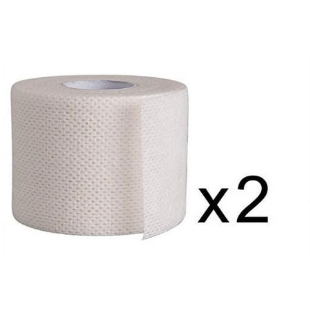 Areza Fabripore Surgical Tape Porous Skin Soft Fabric Cloth Adhesive Tape 2" x 10 Yards Two Rolls