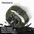 thumbnail image 3 of Pulseras de reloj Amband compatibles con Apple Watch de 45 mm, color verde, 3 of 6
