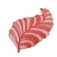 thumbnail image 2 of Leaf Shaped pvc Placemats for Dinner Table Place Mats Wipeable Table Mats for Wedding Annersary Dinner Table Decoration Mats, 2 of 19