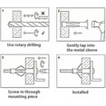 thumbnail image 4 of Kit de anclaje para paneles de yeso con anclaje autoperforante para pared hueca, buena resistencia a la corrosión y no requiere preparación de orificios, anclajes de material plástico y tornillo de, 4 of 5