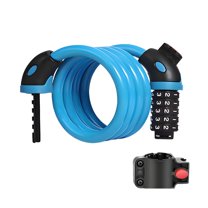 MELIVO Bike Lock,47.24" Cable Lock,Cable Bicycle Lock Scooter Locks Anti Theft,Blue