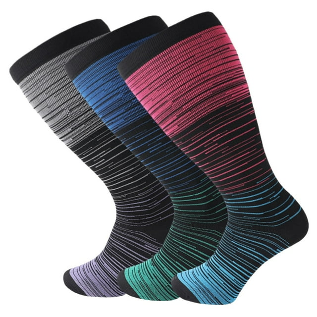 Projectretro Extra Wide Calf Compression Socks for Women and Men