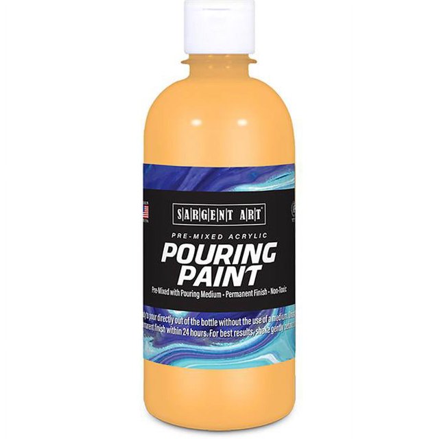 Sargent Art SAR268587 16 oz Acrylic Pouring Paint, Peach