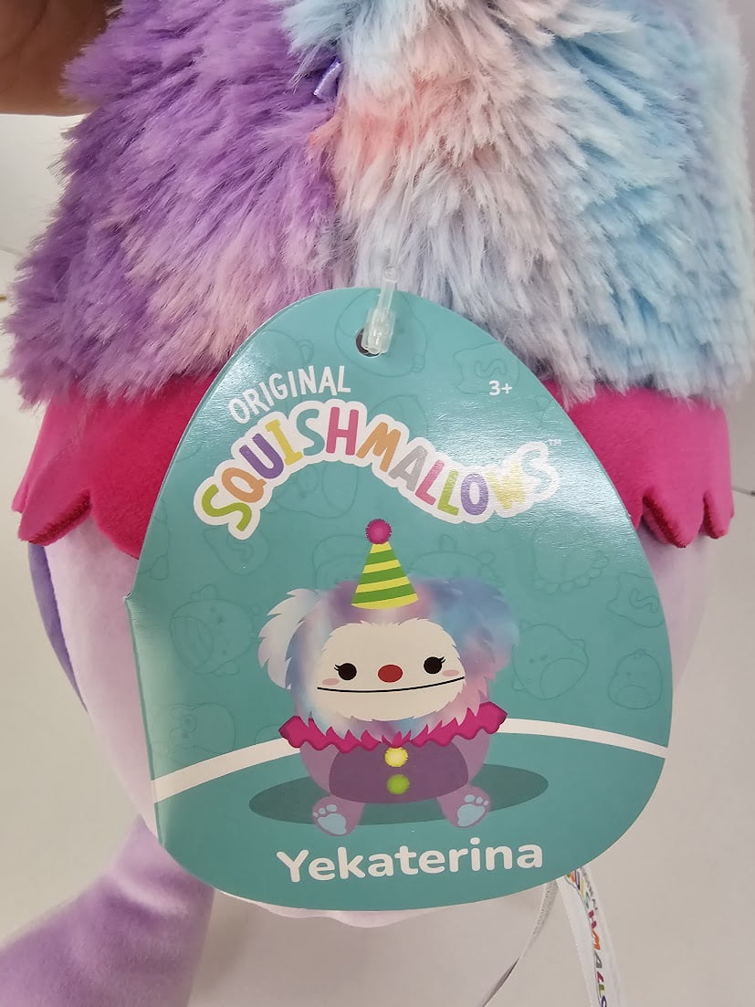 Squishmallows Official Kellytoys Plush 8 Inch Yekaterina the Clown Big Foot Ultimate Soft Stuffed Toy