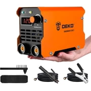 Restored DEKO Mini Welding Machine 120A, MMA Inverter Welding Machine for Electrodes, 220V with LED Display, Hot Start, Arc Force, Anti-Stick, 2.57 kg and Shoulder Strap