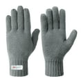 thumbnail image 4 of EvridWear 3M Thinsulate Thermal Insulated Lined Gloves, Warm Double Layer Knitted Winter Gloves for Men Women (Gray), 4 of 5
