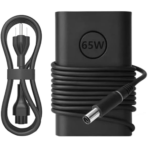 AoVoTo 65W Laptop Charger Fit for Dell Latitude 5580 7280 7390 7490 E5570 E5470 E7240 E7250 E7470 Chromebook 3180 3189 3120 PA-12 06TM1C 19.5V 3.34A 7.4mm Tip Power AC Adapter
