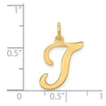 thumbnail image 4 of Diamond2Deal 14K Pendentif Charme Initiale Y Lettre T en Or Jaune pour Femmes, 4 of 6