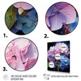 thumbnail image 3 of Designart "Blue Pink Hydrangea Majestic gracefulness" Floral Floater Framed Wall Art Living Room, 3 of 7