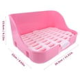 thumbnail image 2 of unbranded Higiénica Rosa Para Mascotas Con Espacioso Y Resistente Para Conejos, 2 of 8